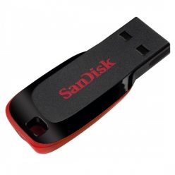   Sandisk 128GB USB2.0 Cruzer Blade Fekete-Piros (124043) Flash Drive