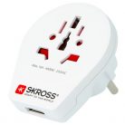 SKROSS 1.500266 World to Europe USB - csatlakozó átalakító európába utazóknak + USB