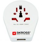 SKROSS 1.500266 World to Europe USB - csatlakozó átalakító európába utazóknak + USB