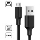 Cellect MDCU-MIC-USB USB-micro usb 80 cm fekete adatkábel