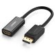 UGREEN MM137 DisplayPort - HDMI Adapter kábel, 4K (fekete)