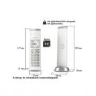 Panasonic KX-TGK210PDW hívóazonosítós fehér dect telefon