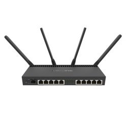   MikroTik RB4011IGS+5HACQ2HND-IN 10port GbE LAN, 1xSFP+ port, 2,4GHz & 5GHz 802.11ac wireless külső antennával