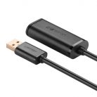 UGREEN US121 USB 2.0 hosszabbító kábel, aktív, 5m (fekete)