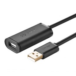   UGREEN US121 USB 2.0 hosszabbító kábel, aktív, 10m (fekete)