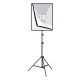 Puluz  PU5071EU Stúdió készlet, LED softbox 50x70cm, állvány, LED izzók 4 db