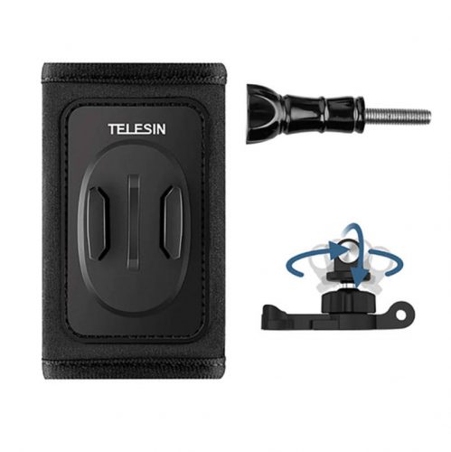 Backpack strap mount kit Telesin with 360° J-hook for sports cameras (GP-BPM-005)