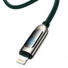 Baseus USB-C-Lightning kijelzőkábel, PD, 20 W, 2 m (zöld)