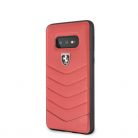 Ferrari Heritage Samsung S10 Lite tűzdelt bőr kemény piros tok