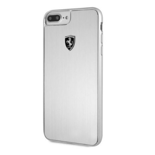 Ferrari Heritage iPhone 7 Plus ezüst kemény aluminium tok