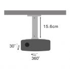 Stell SHO 1029 15,6cm, 15°, 15kg, mennyezeti projektor tartó