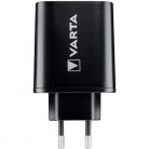 Varta 57958101401 univerzális 2x USB, Type C, 5,4 A fekete hálózati töltő