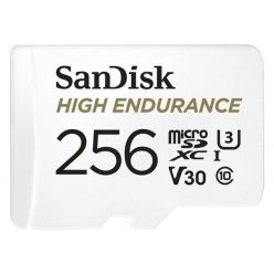   Sandisk 00183568 256GB SD micro (SDXC Class 10 UHS-I U3) High Endurance memóriakártya