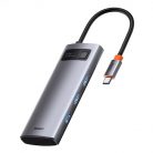 Baseus 5 az 1-ben hub USB-C - 3x USB 3.0 + HDMI + USB-C, PD