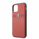 FERRARI Off Track iPhone 11 Pro Max piros szemcsés bőrtok