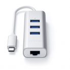 Satechi ST-TC2N1USB31AS Aluminium Type-C ezüst HUB