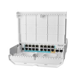   MikroTik netPower 15FR 16xFE LAN 2x SFP port kültéri switch