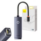 Baseus Lite Series USB-C-RJ45 hálózati adapter (szürke)