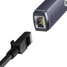 Baseus Lite Series USB-C-RJ45 hálózati adapter (szürke)