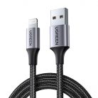 UGREEN US199 USB - Lightning kábel, 2.4A, 2m (fekete)