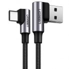 UGREEN US176 USB-C - USB-A 2.0 kábel, 3A, 3m (fekete)