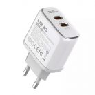 LDNIO A2528M 2USB-C for Apple Wall charger + USB-C - Lightning Cable