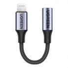 Ugreen US211 Lightning Mini Jack Audioadapter,  3.5mm 0.1m (fekete)