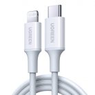 UGREEN US171 USB-C - Lightning kábel, 3A, 0,25m (fehér)