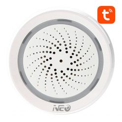   Smart Alarm Siren NEO NAS-AB02WT with Humidity Temperature Sensor, WiFi TUYA