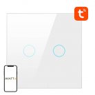 Smart Light Switch WiFi Avatto TS02-EU-W2 2 Way TUYA (white)