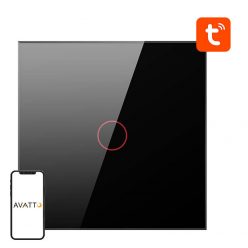   Smart Light Switch ZigBee Avatto ZTS02-EU-B1 1 Way TUYA (black)