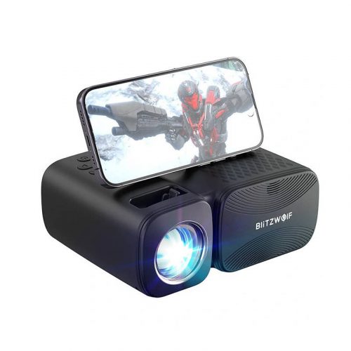 BlitzWolf BW-V3 Mini LED projektor, Wi-Fi + Bluetooth (fekete)