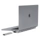 USB-C docking station / Hub for MacBook Pro 16" INVZI MagHub 12in2 with SSD tray (gray)