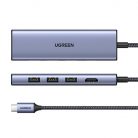 UGREEN Revodok CM511 Adapter hub USB-C - HDMI, 3x USB-A 3.0, SD/TF