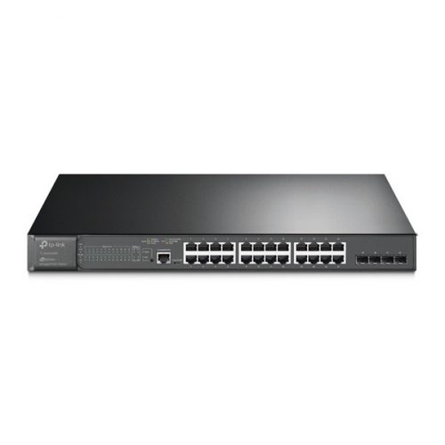 TP-Link TL-SG3428MP JetStream 24xGbE PoE+ LAN 4xGbE SFP port L2+ menedzselhető PoE switch