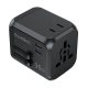 Choetech PD5008 travel charger, 3xUSB-A, 2xUSB-C, GaN, 35W, US/EU/UK/AU (black)