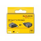 Delock 64002 USB Type-C apa > VGA anya 1080p kompakt kialakítású adapter