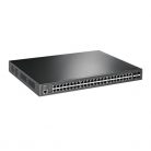 TP-Link TL-SG3452P JetStream 48xGbE PoE LAN 4xGbE SFP port L2+ menedzselhető PoE+ switch