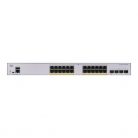 Cisco CBS350-24P-4G 24x GbE PoE+ LAN 4x SFP port L3 menedzselhető PoE+ switch