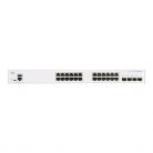 Cisco CBS350-24T-4G 24x GbE LAN 4x SFP port L3 menedzselhető switch