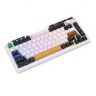 Wireless mechanical keyboard Royal Kludge KZZI K75 pro RGB, Moment Switch (black and white)