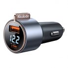 Mcodo CC-5670 75W Digital Display PD 1*USB-A 1*USB-C Car Charger