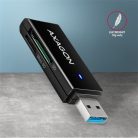 Axagon CRE-S2N Superspeed USB 3.2 Gen 1 Type-A, slim SD/microSD kártyaolvasó