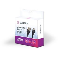 Stansson 2m USB micro kábel