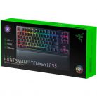 Razer Huntsman V2 Tenkeyless (Purple Switch) US RGB fekete gamer billentyűzet