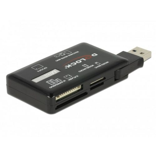 Delock 91758 CF/SD/Micro SD/MS/M2/xD memóriakártyákhoz USB 3.2 kártyaolvasó