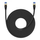 Baseus Ethernet RJ45 fonott hálózati kábel cat.7, 10 Gbps, 10m (fekete)