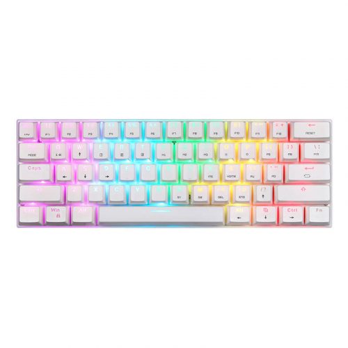 Wireless mechanical keyboard Motospeed SK62 White (red switch)