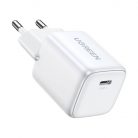 UGREEN 15326 Nexode mini töltő, USB-C, PD3.0, QC4.0, GaN, 30W (fehér)