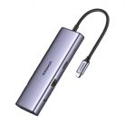 UGREEN Revodok CM498 10 az 1-ben adapter USB-C - 3x USB-A 3.0, HDMI, VGA, RJ45, SD/TF, AUX3,5 mm, PD